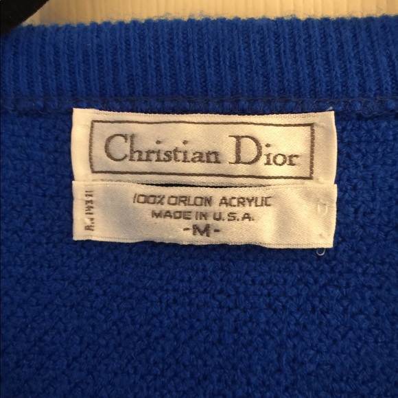 Dior Sweaters Christian Dior Blue Sweater Poshmark